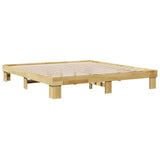 Bed frame without mattress 180x200 cm solid oak wood