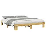 Bed frame without mattress 180x200 cm solid oak wood