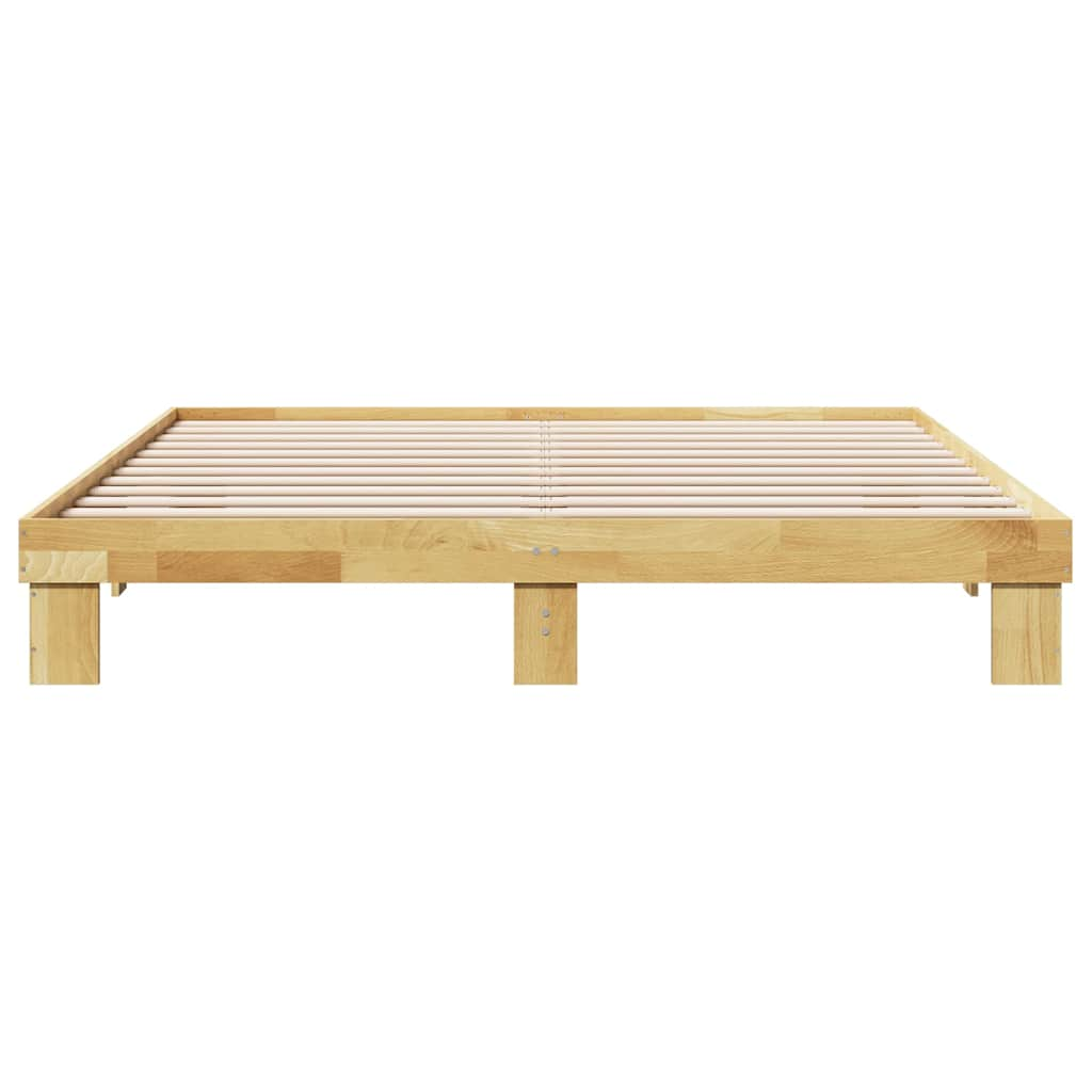 Bed frame without mattress 180x200 cm solid oak wood