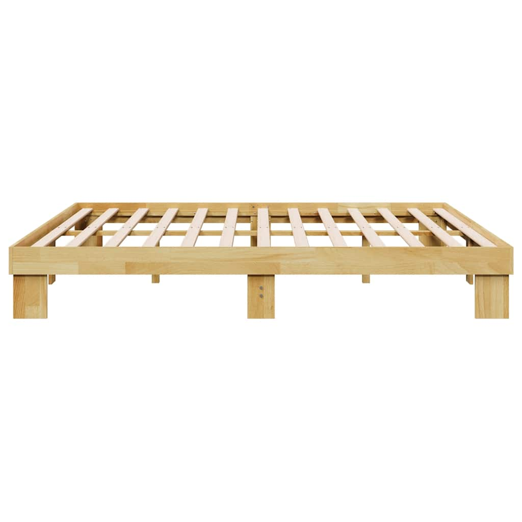 Bed frame without mattress 180x200 cm solid oak wood