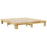 Bed frame without mattress 180x200 cm solid oak wood