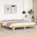 Bed frame without mattress 180x200 cm solid oak wood