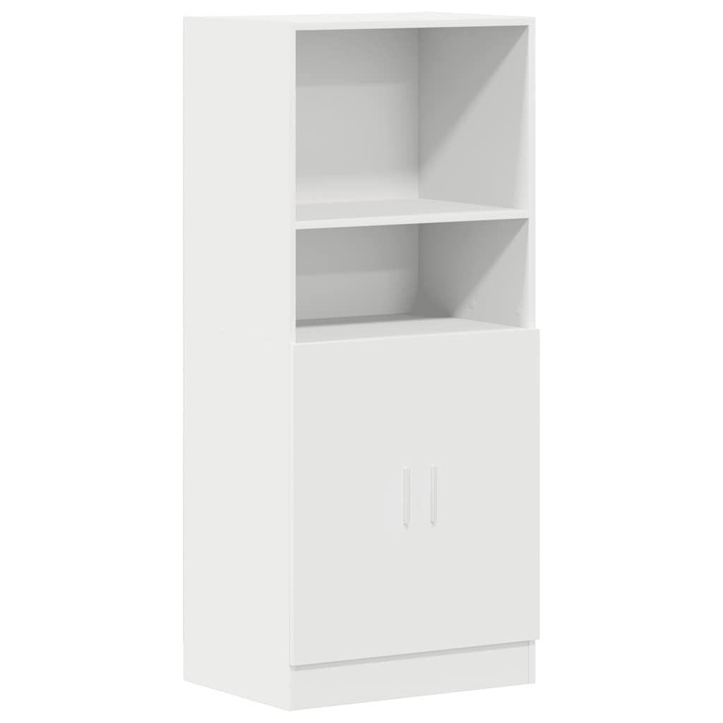 Ensemble d'armoires de cuisine 2 pcs blanc bois d'ingénierie