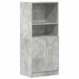 Ensemble d'armoires de cuisine 3 pcs gris béton