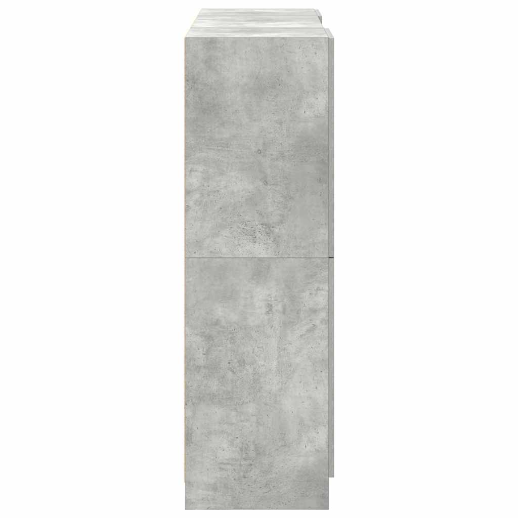 Ensemble d'armoires de cuisine 3 pcs gris béton