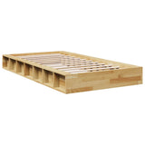 Cadre de lit sans matelas 90x200 cm bois massif de chêne