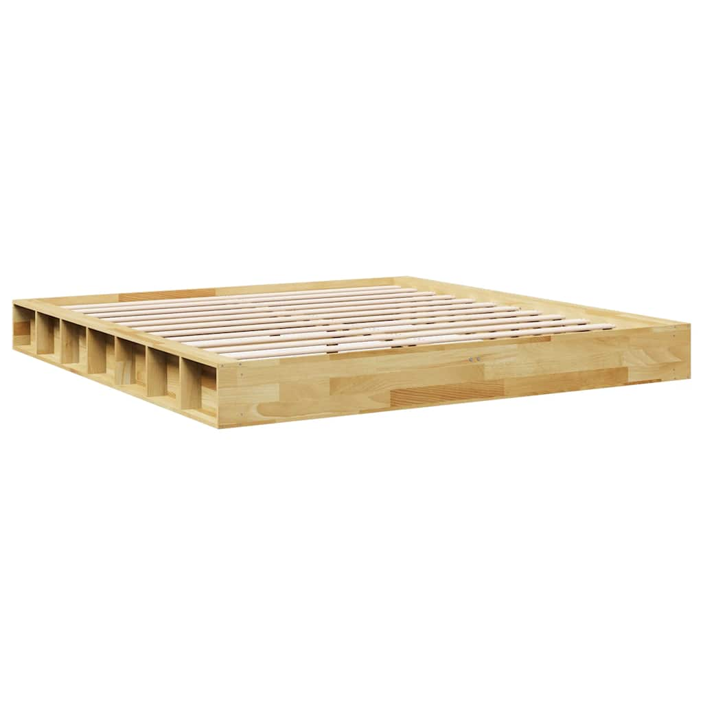 Bed frame without mattress 180x200 cm solid oak wood