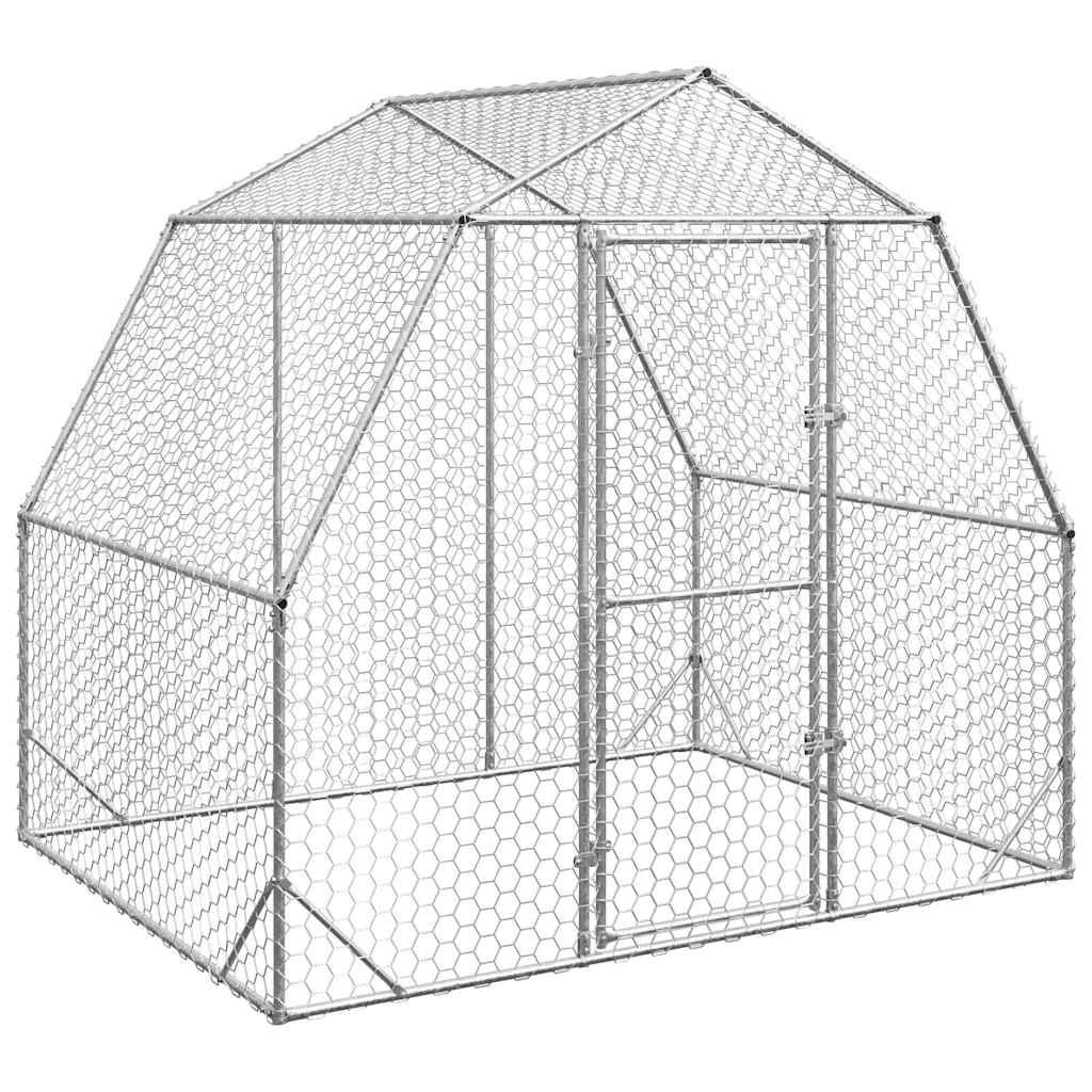 Chicken coop 2.5x2x2.25 m galvanized steel