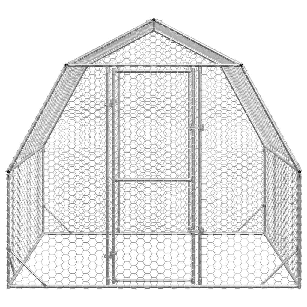 Chicken coop 2.5x2x2.25 m galvanized steel