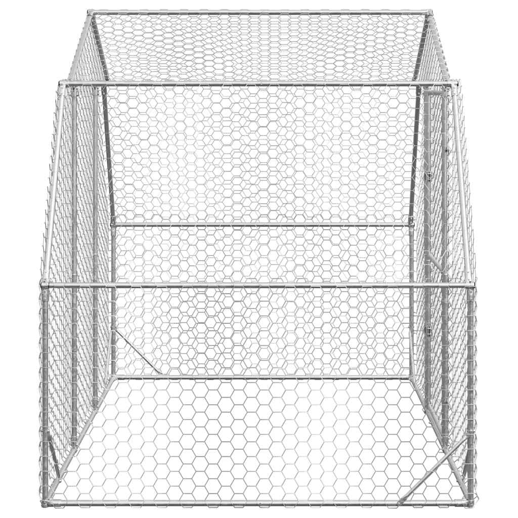 Chicken coop 2.5x2x2.25 m galvanized steel