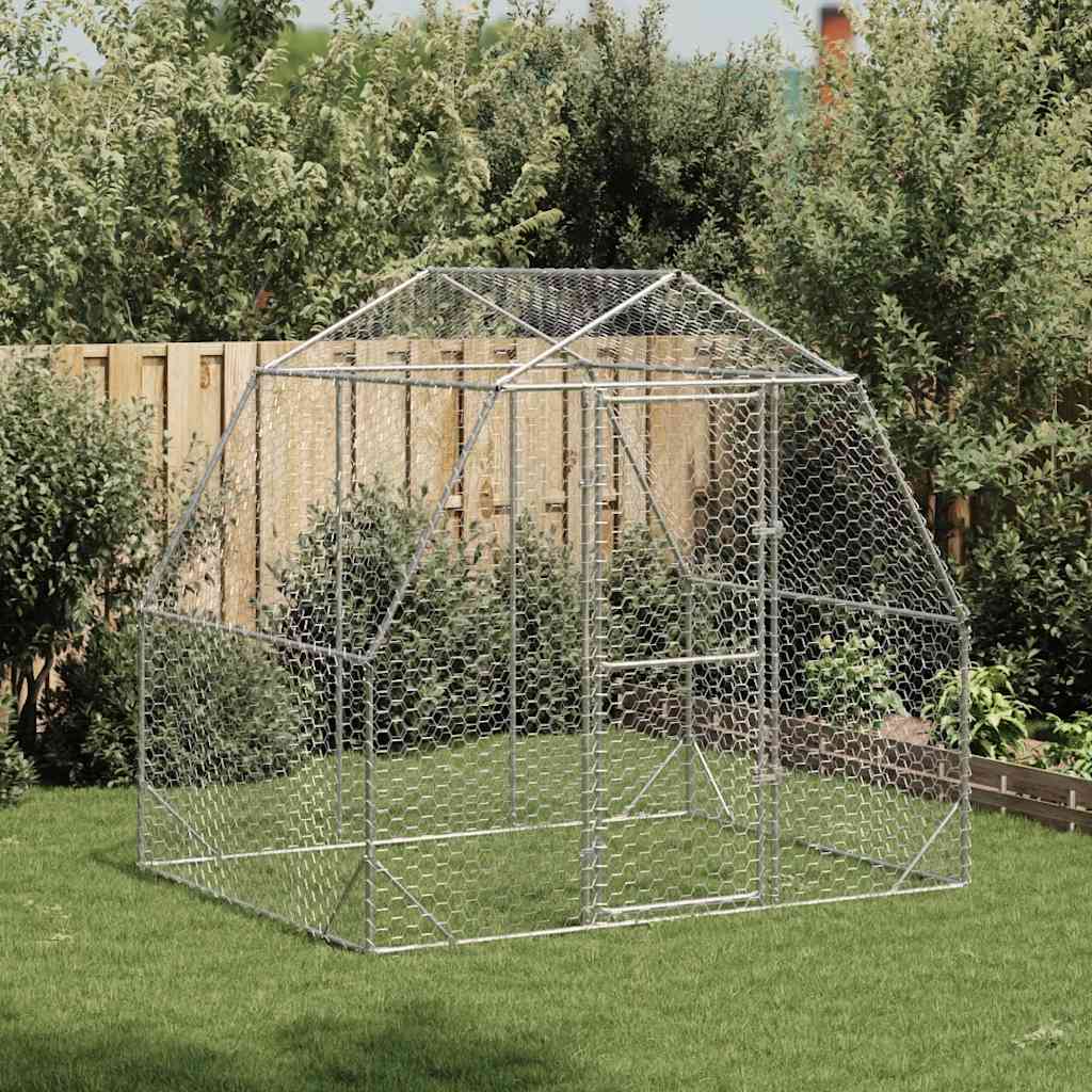 Chicken coop 2.5x2x2.25 m galvanized steel