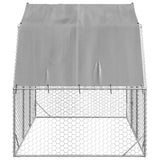 Chicken coop with roof 2.5x2x2.25 m galvanized steel