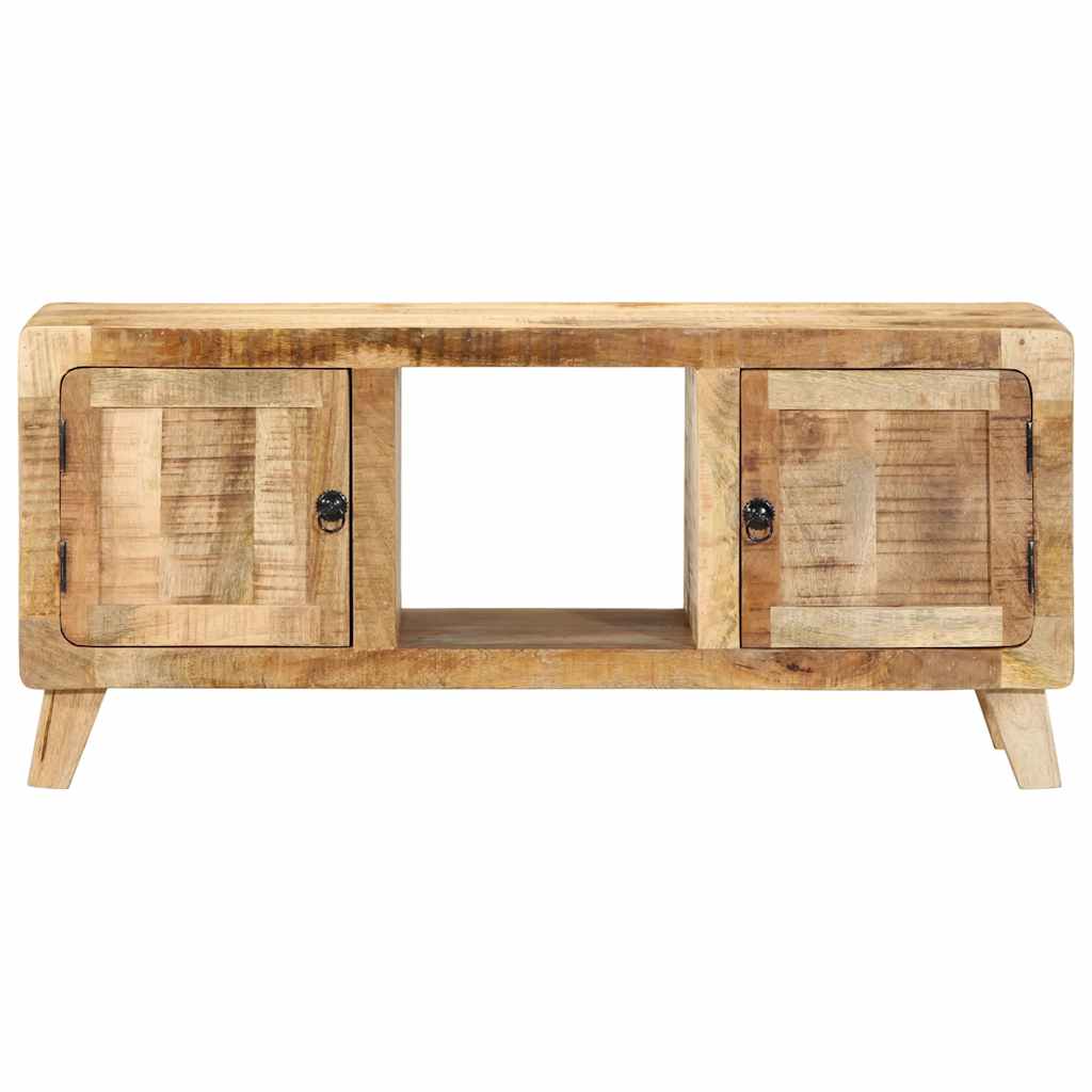 Meuble TV 105x46x32 cm bois massif de manguier brut