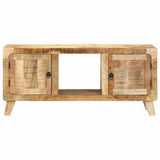 Meuble TV 105x46x32 cm bois massif de manguier brut