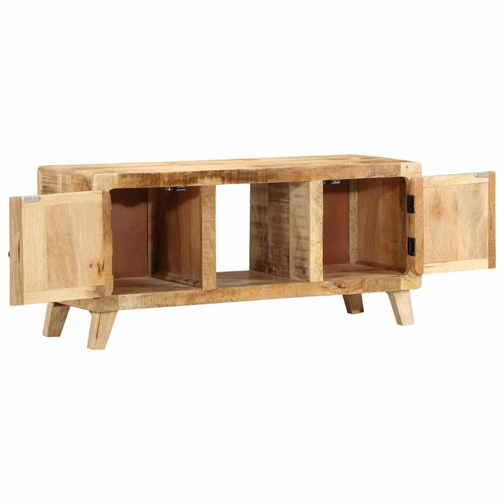 Meuble TV 105x46x32 cm bois massif de manguier brut