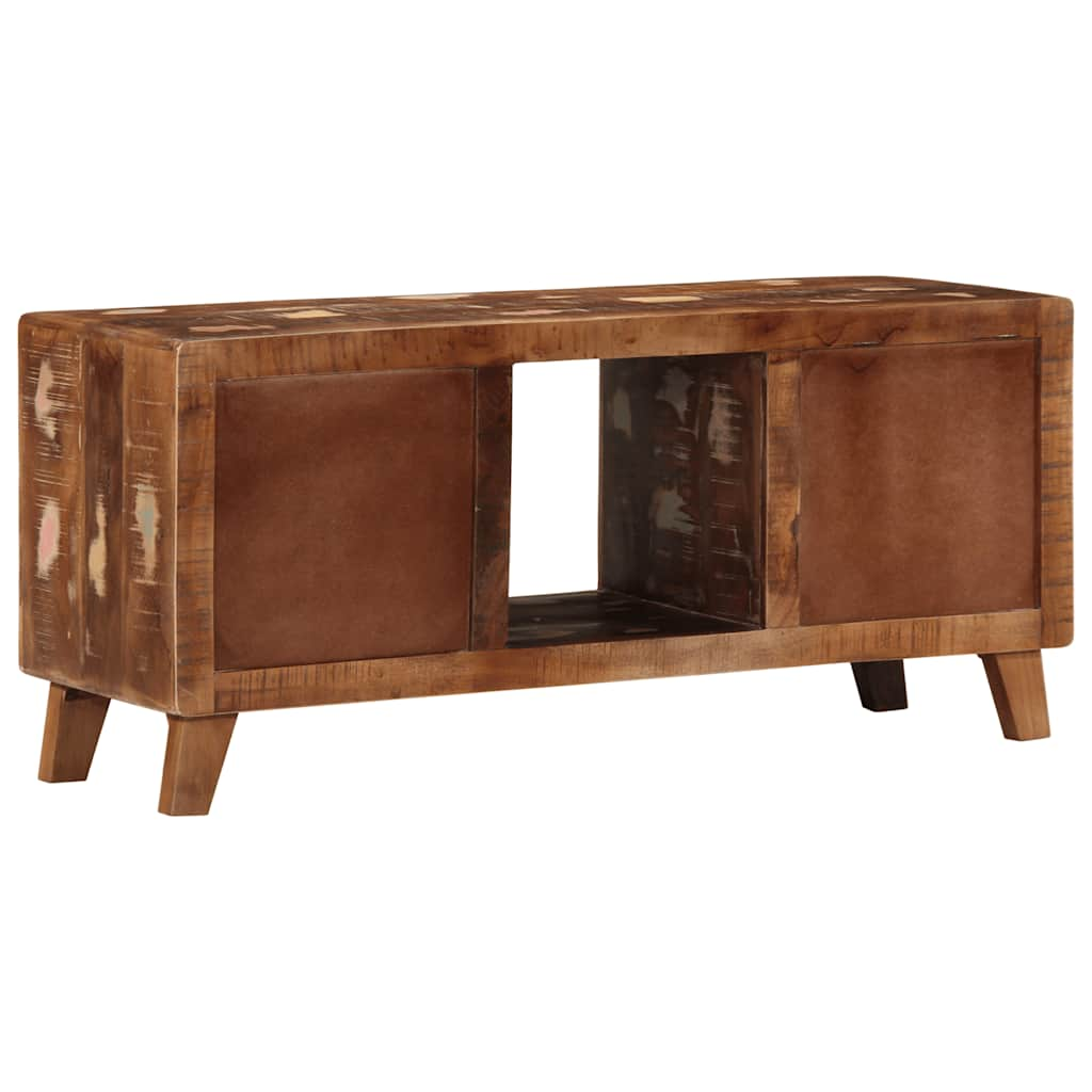 Meuble TV 105x46x32 cm Bois massif de récupération