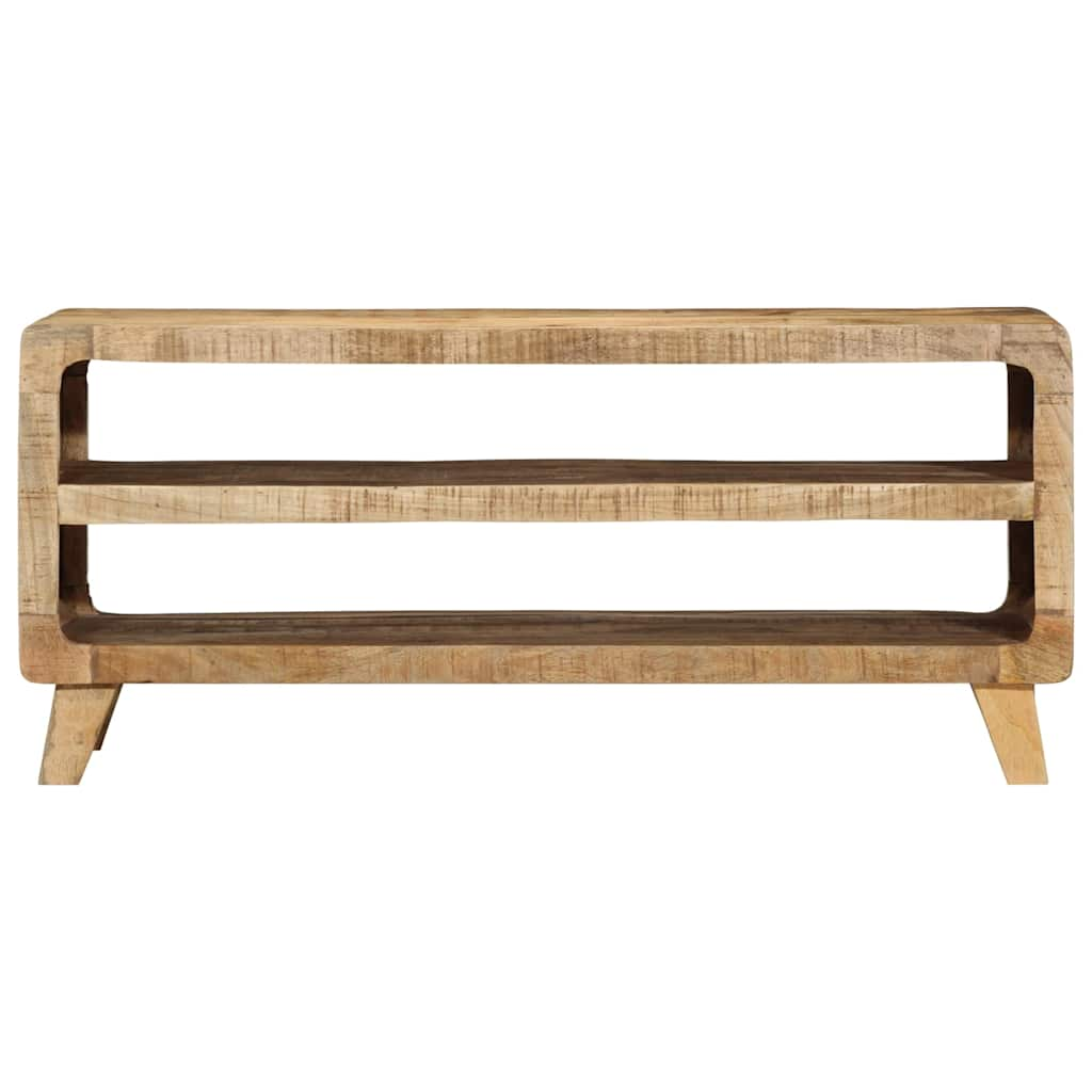 Meuble TV 105x46x32 cm bois massif de manguier brut