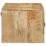 Meuble TV mural 100x32x25 cm bois massif manguier brut