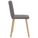 Chaises à manger lot de 2 taupe tissu