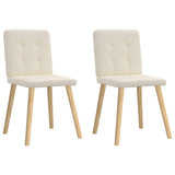 Dining chairs set of 2 Linen