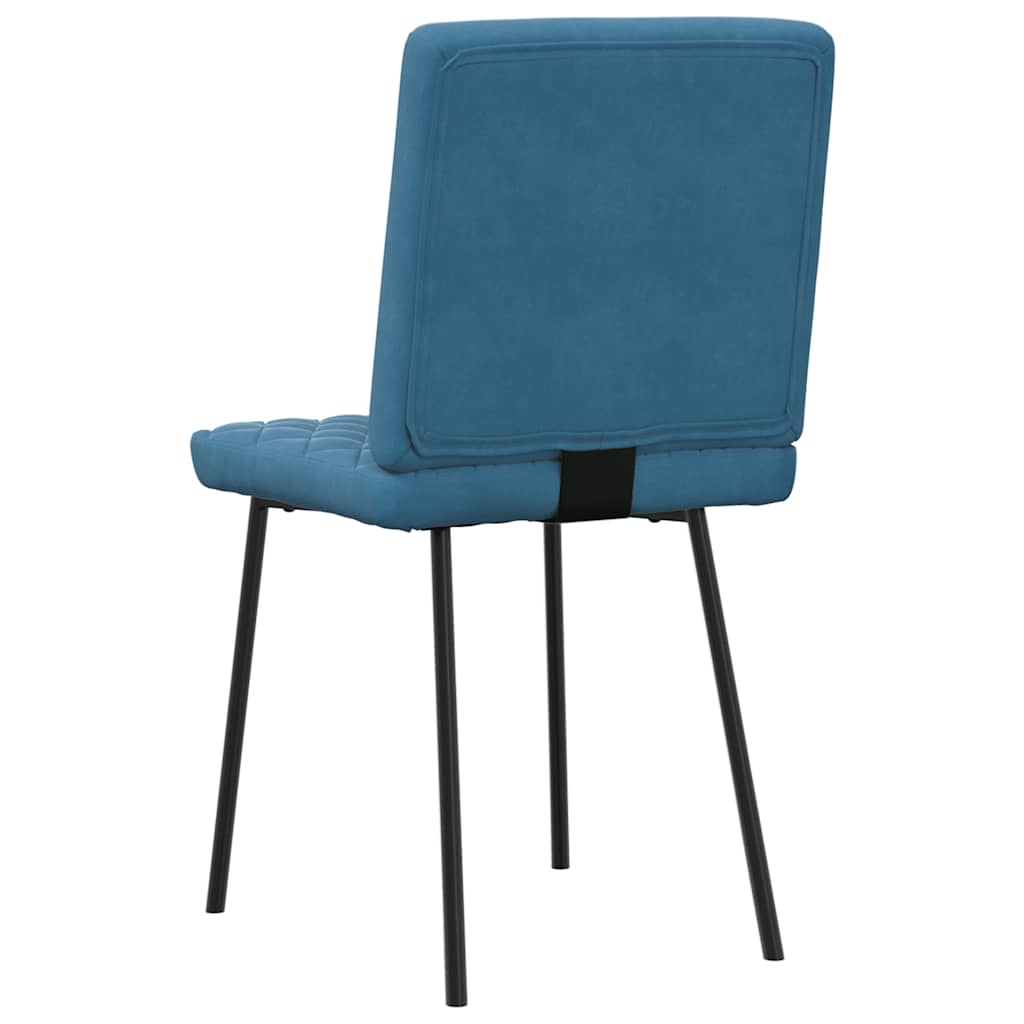 Dining chairs set of 2 Blue Velvet