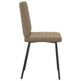 Dining chairs set of 2 cappuccino leatherette