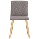 Chaises à manger lot de 2 taupe tissu