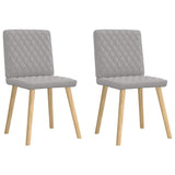 Chaises à manger lot de 2 gris nuage tissu