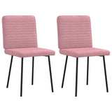 Chaises à manger lot de 2 Rose Velours