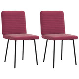 Dining chairs set of 2 Burgundy red Velvet