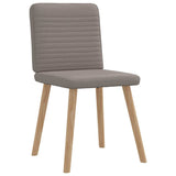 Chaises à manger lot de 2 taupe tissu