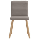 Chaises à manger lot de 2 taupe tissu