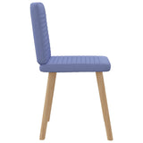 Chaises à manger lot de 2 bleu jean tissu