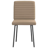 Dining chairs set of 2 cappuccino leatherette