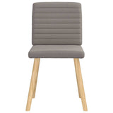 Chaises à manger lot de 2 taupe tissu