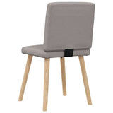 Chaises à manger lot de 2 taupe tissu