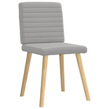 Chaises à manger lot de 2 gris nuage tissu