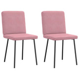 Chaises à manger lot de 2 Rose Velours