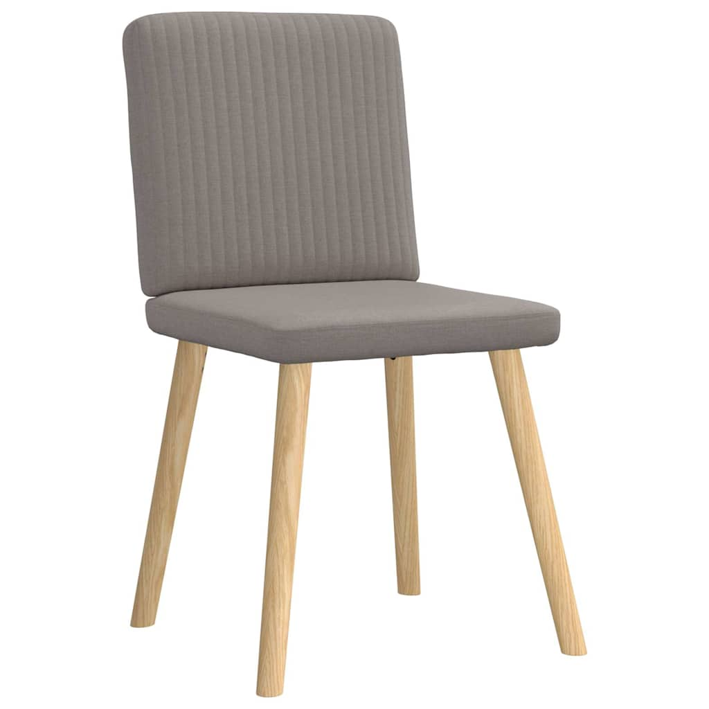 Chaises à manger lot de 2 taupe tissu