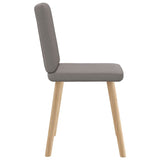 Chaises à manger lot de 2 taupe tissu