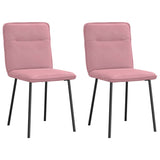 Chaises à manger lot de 2 Rose Velours