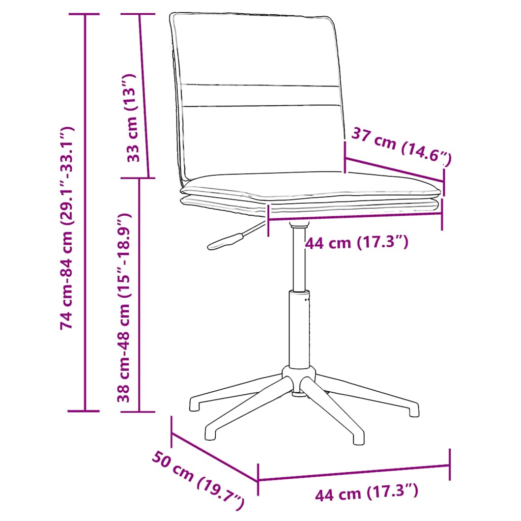 Chaise à manger Gris clair Velours