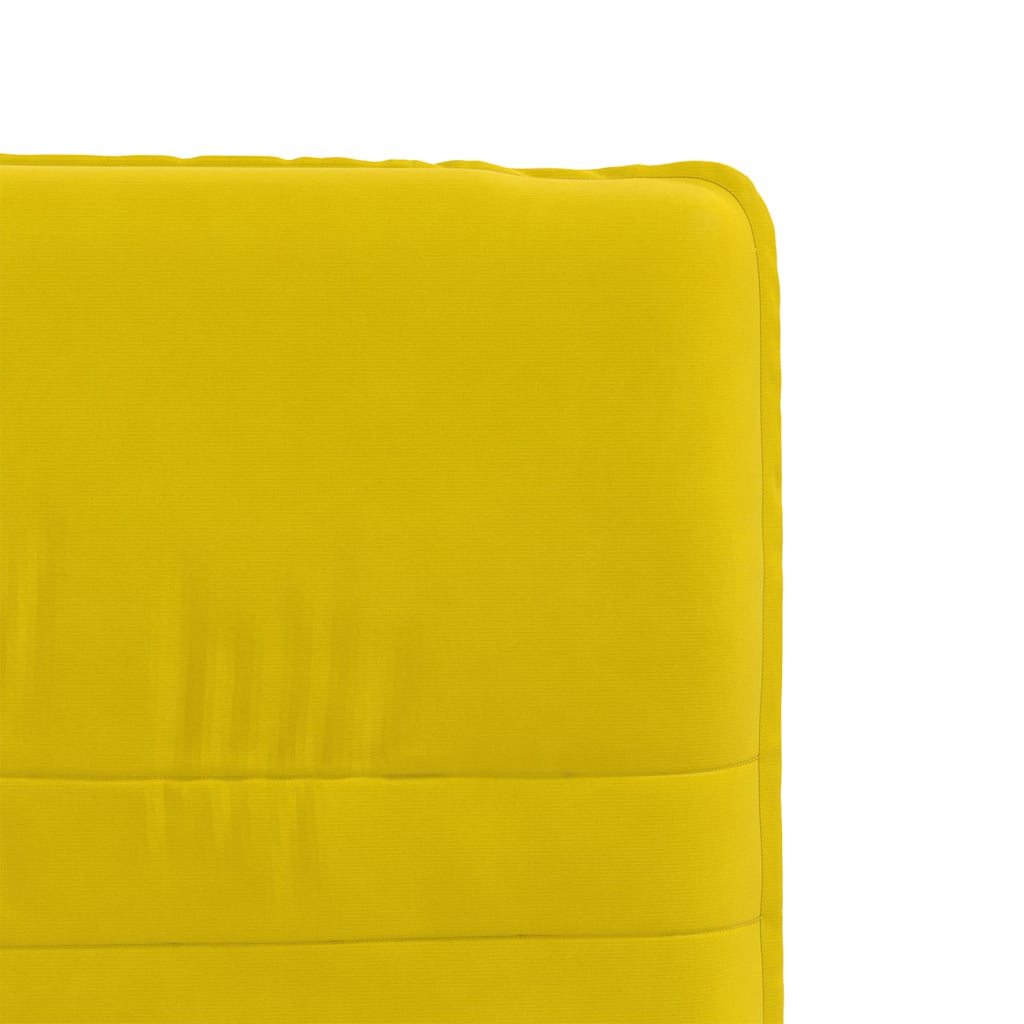 Chaise à manger Jaune Velours