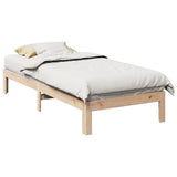 Bed frame without mattress 80x200 cm solid pine wood