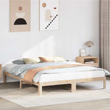 Bed frame without mattress 160x200 cm solid pine wood