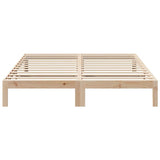 Bed frame without mattress 160x200 cm solid pine wood