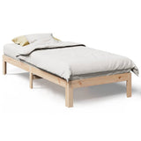 Cadre de lit sans matelas 90x200 cm bois de pin massif