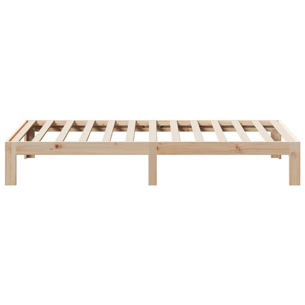 Cadre de lit sans matelas 90x200 cm bois de pin massif