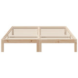 Bed frame without mattress 180x200 cm solid pine wood