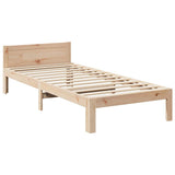 Bed frame without mattress 80x200 cm solid pine wood